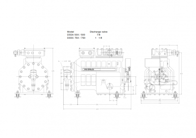 Компрессор «Copeland» D3DA-50x-AWM/D