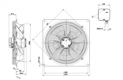 Вентилятор осевой ebmpapst W4D450DO1011 Вентилятор осевой ebmpapst W4D450DO1011