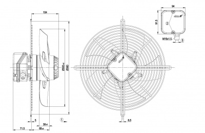 Вентилятор осевой ebmpapst S2E300BP0236 Вентилятор осевой ebmpapst S2E300BP0236