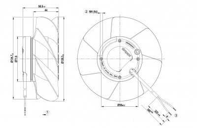 Вентилятор осевой ebmpapst A2S130AA2501 Вентилятор осевой ebmpapst A2S130AA2501