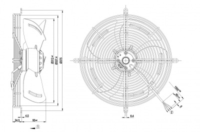Вентилятор осевой ebmpapst S4D315BP3041 Вентилятор осевой ebmpapst S4D315BP3041