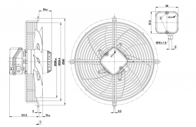 Вентилятор осевой ebmpapst S2D300AP0250 Вентилятор осевой ebmpapst S2D300AP0250